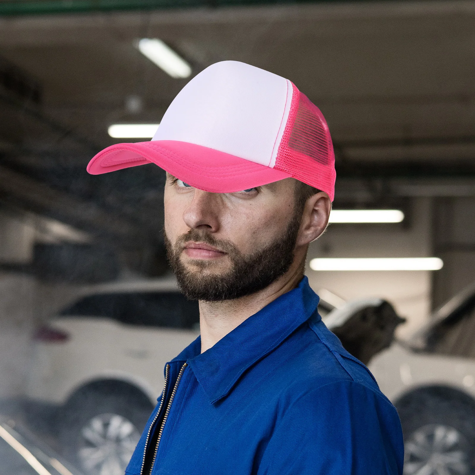 

10pcs Blank Mesh Baseball Cap Sublimation Hat DIY Printing Polyester PVC Sports Men Women Fits Outdoor Camping Picnic Beach