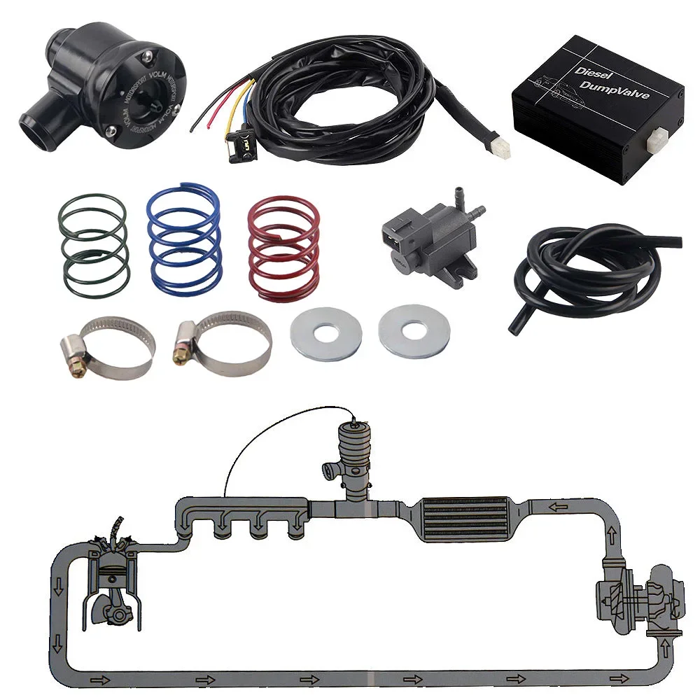 turbo diesel digitech 3 desviador de recirculação de descarga válvula de sopro kit bov