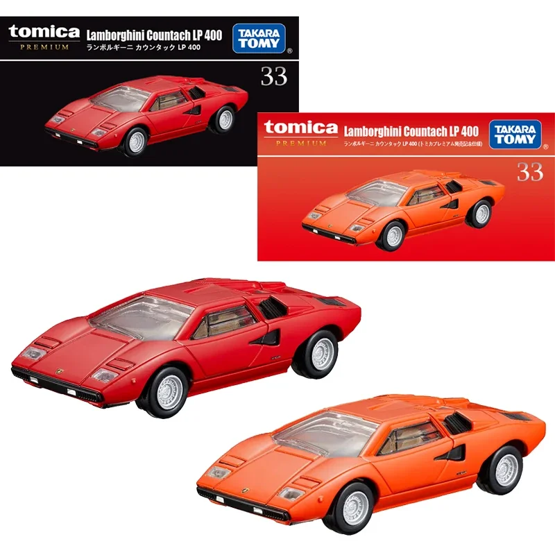 Takara Tomy Tomica Premium 33 Lamborghini Countach LP400 Car Alloy Vehicle Diecast Metal Model Kids Xmas Gift Toys for Boys