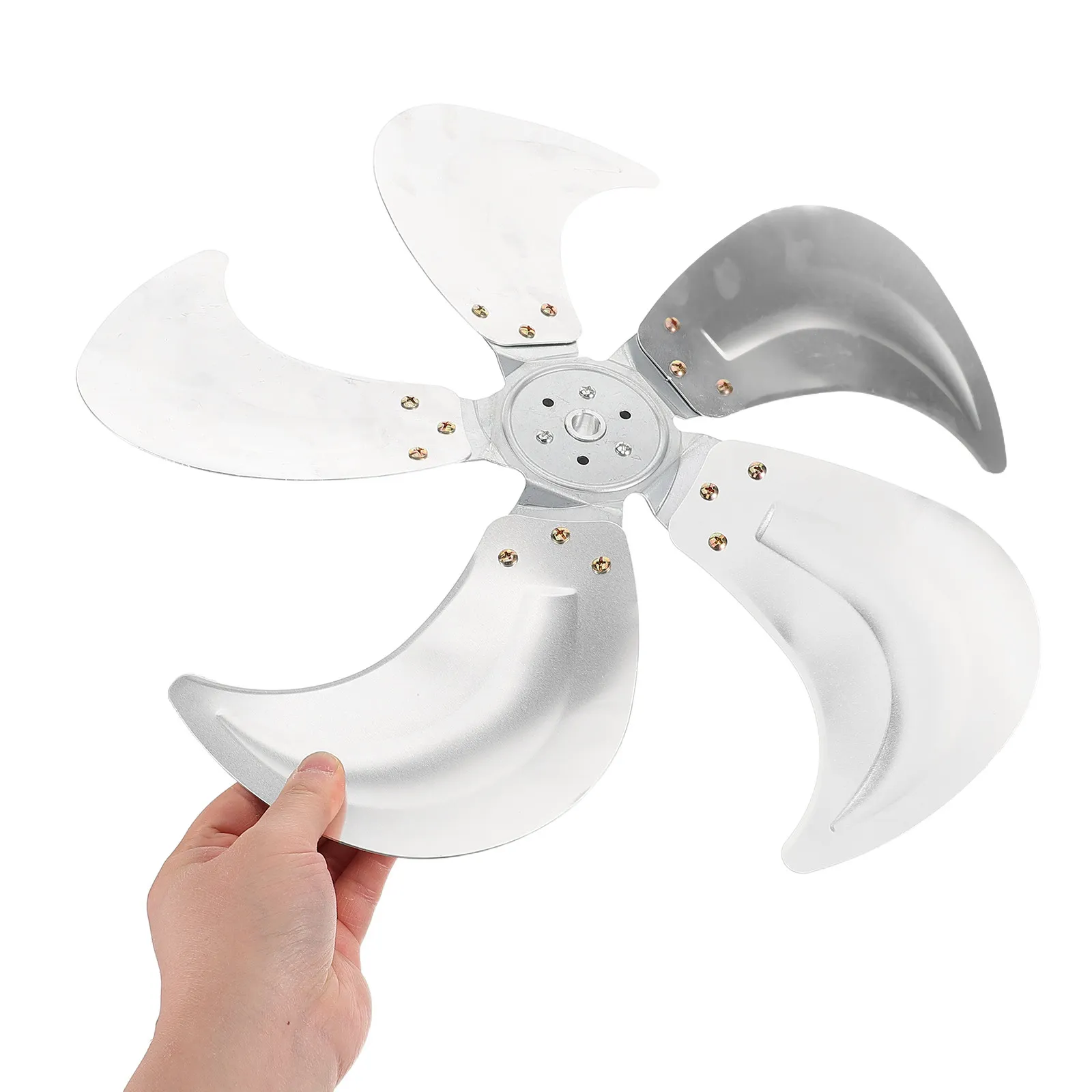 

Industrial Aluminum Fan Blades for Pedestal Floor Table Fans Heavy Duty Quiet Low Noise Replacement Blades for Warehouses