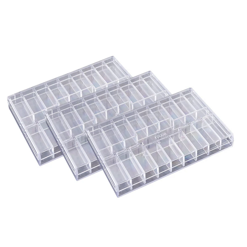 Plastic storage box with 19 compartments, storage box, utility, tool, fishing equipment，Tool storage