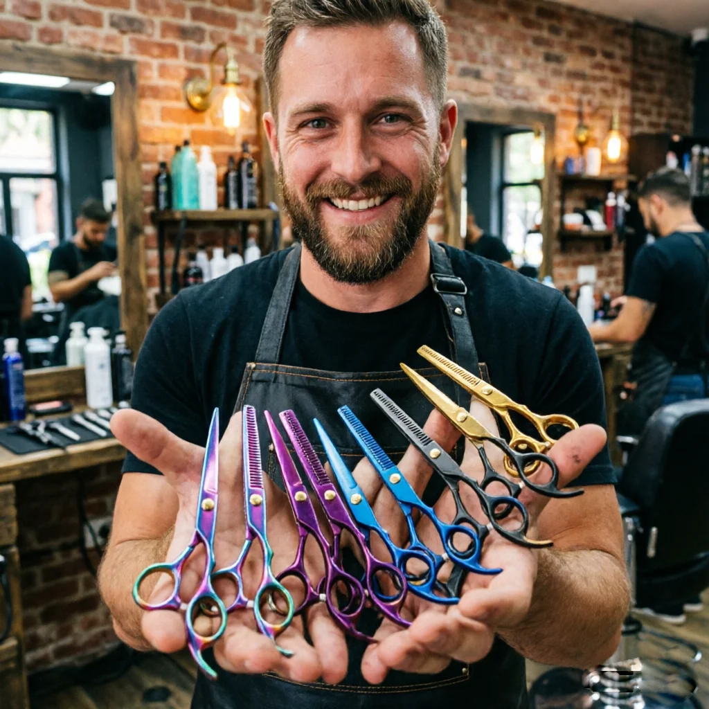 

Hair Scissors Flat Scissors for Barbers and Hairdressers Special Fine Scissors for Thinning Haircuts and Hair