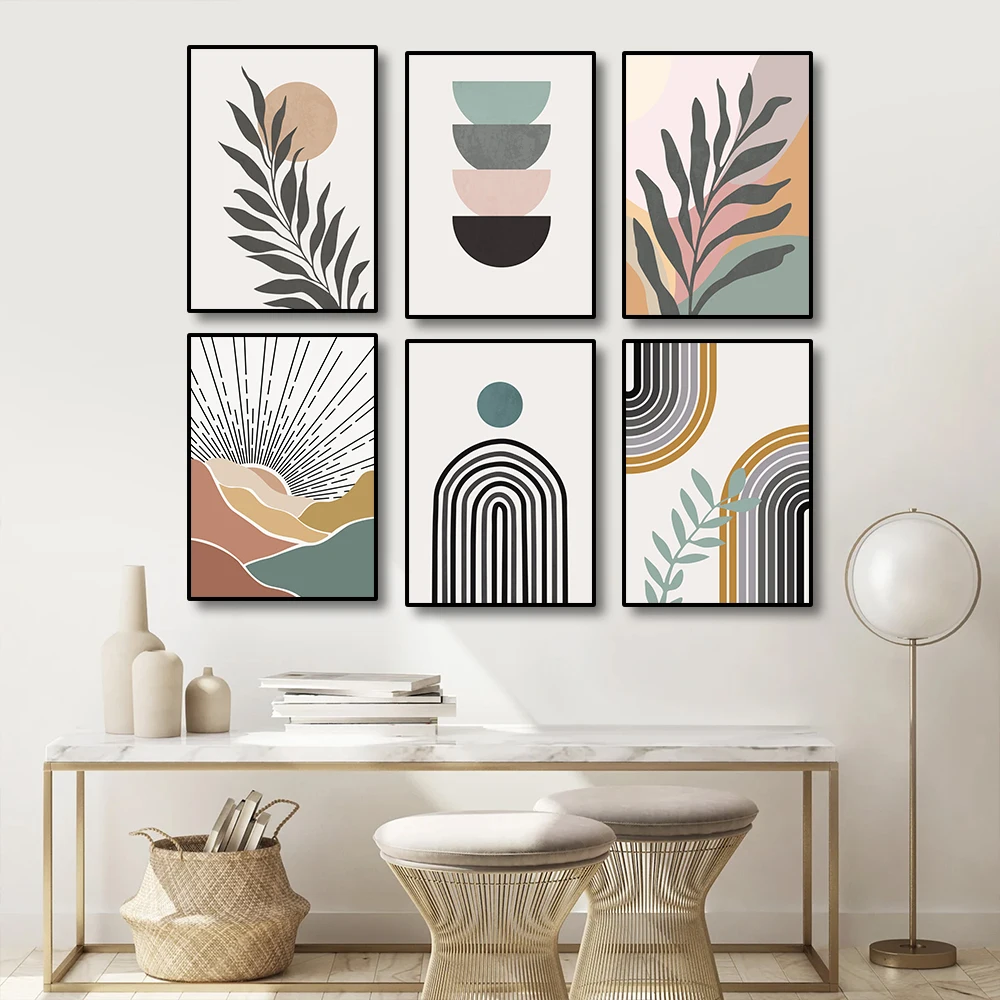 

Bohemian Wall Decor Colorful Art Gallery Art Minimalist Poster Print Living Room Art Bedroom room decor aesthetic home decor