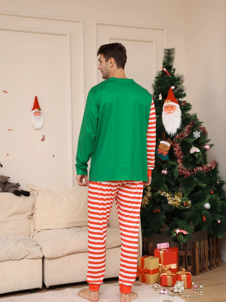 Conjunto de pijama masculino de Natal – Qualidade Superior, Tecido Ultra Macio com Estampos Festivais de Papai Noel