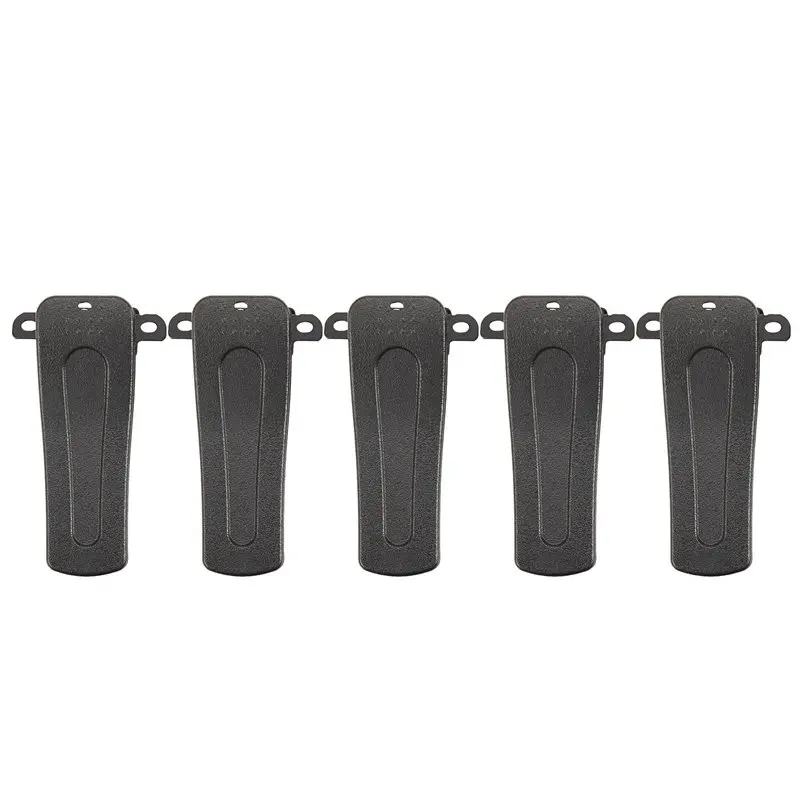 Y44A 15PCS Belt Clip for Baofeng Radio H777 BF-666S BF-777S BF-888S Walkie Talkie Clamps Black Spring Action Accessories