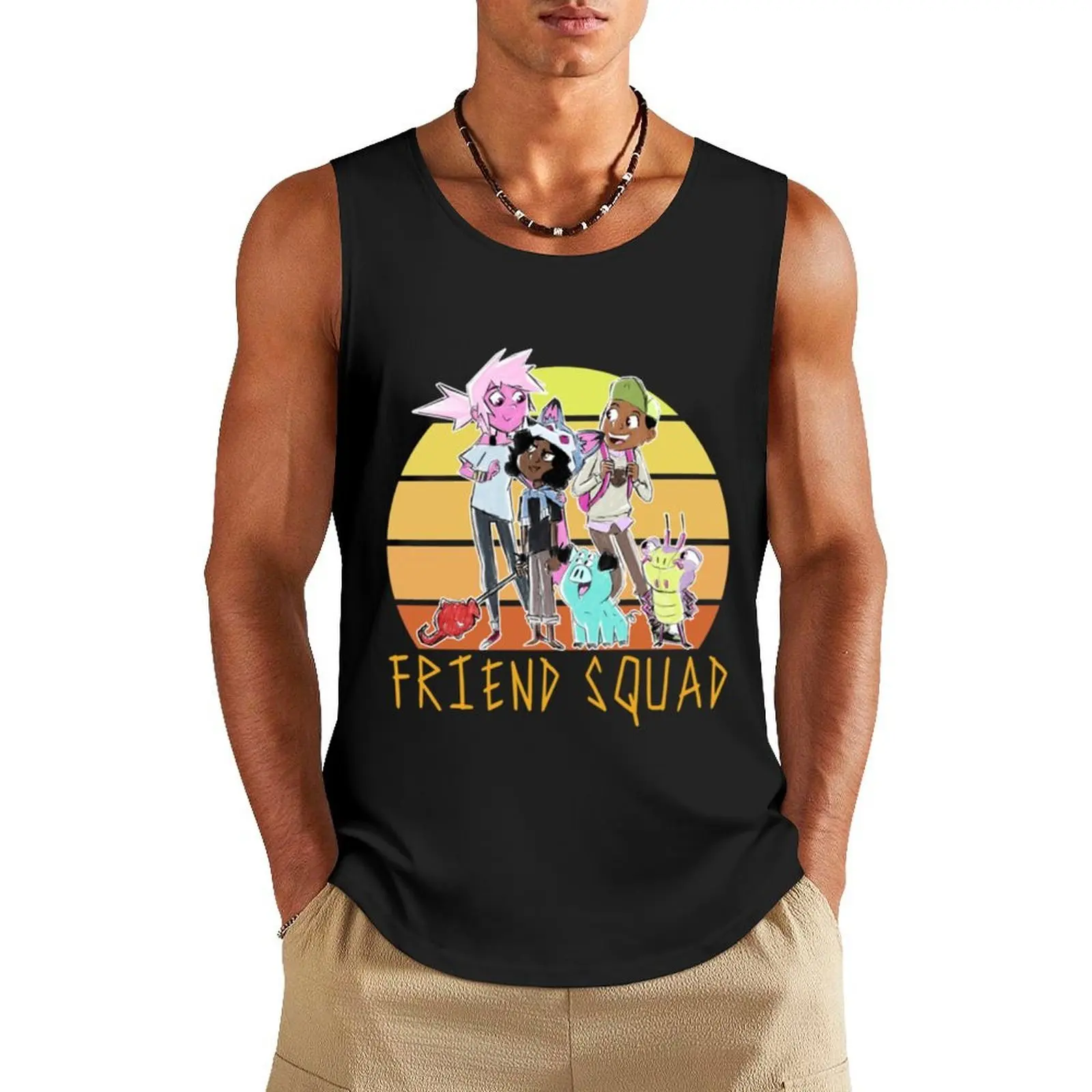 

KIPO friend squad tshirt 02 Tank Top anime Working vest T-shirt man