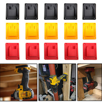 5 Packs Tool Mount Storage Bracket For Dewalt 14.4V/18V/20V For Milwaukee 18V Li-ion Battery Tool Drill Holder Slots Stand