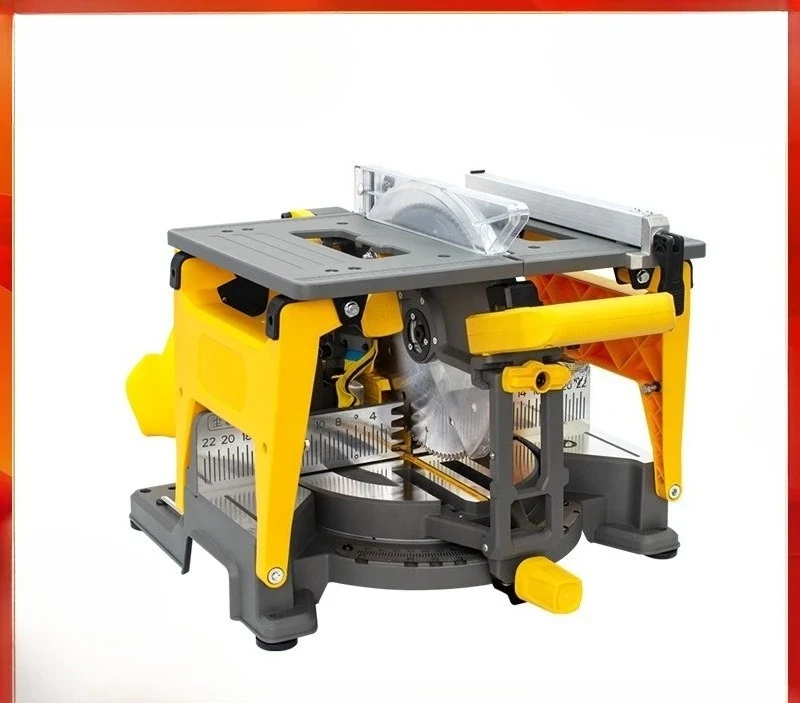 255 Install wooden door staircase skirting line dust-free cutting saw multi-function table