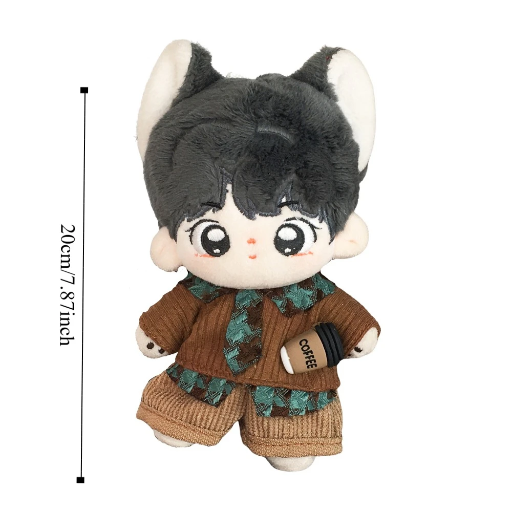 1 ensemble pull gilet 20cm vêtements en coton short en jean uniforme scolaire vêtements en coton tenue Mini vêtements accessoires