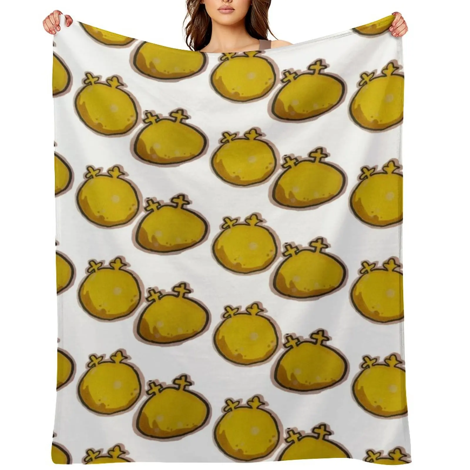 

Risk of rain 2 geep Throw Blanket heavy to sleep Flannel Fabric Decorative Throw Retros Blankets