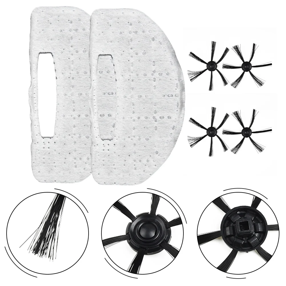 Kit de escovas laterais e filtros para wap para w90 para w95 para w96 robô aspirador hepa filtro canto borda limpeza substituir peças