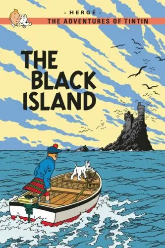 TINTIN THE BLACK ISLAND Comic Comics Book Poster On Metal Sign Plaque Pub