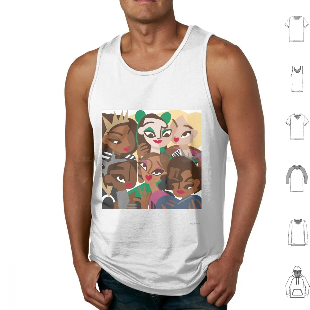

Six Musical Abstract Print Tank Tops Print Cotton Six Six The Musical Musical Broadway Graphic