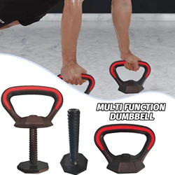 Base de mango de Kettlebell, mancuernas multiusos para entrenamiento, placas de peso, agarre de campana de hervidor de fuerza de brazo