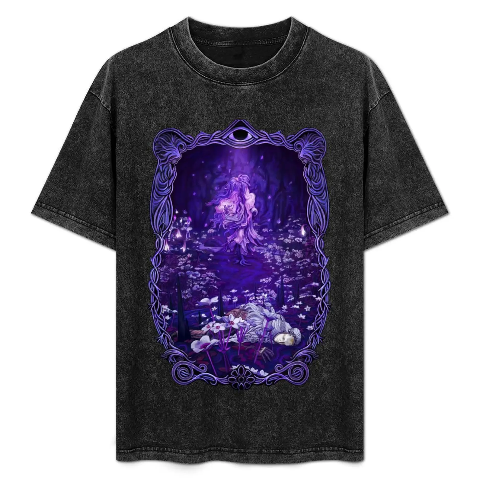 

Garden of Deep Purple T-Shirt No Iron Casual Short Sleeve Top
