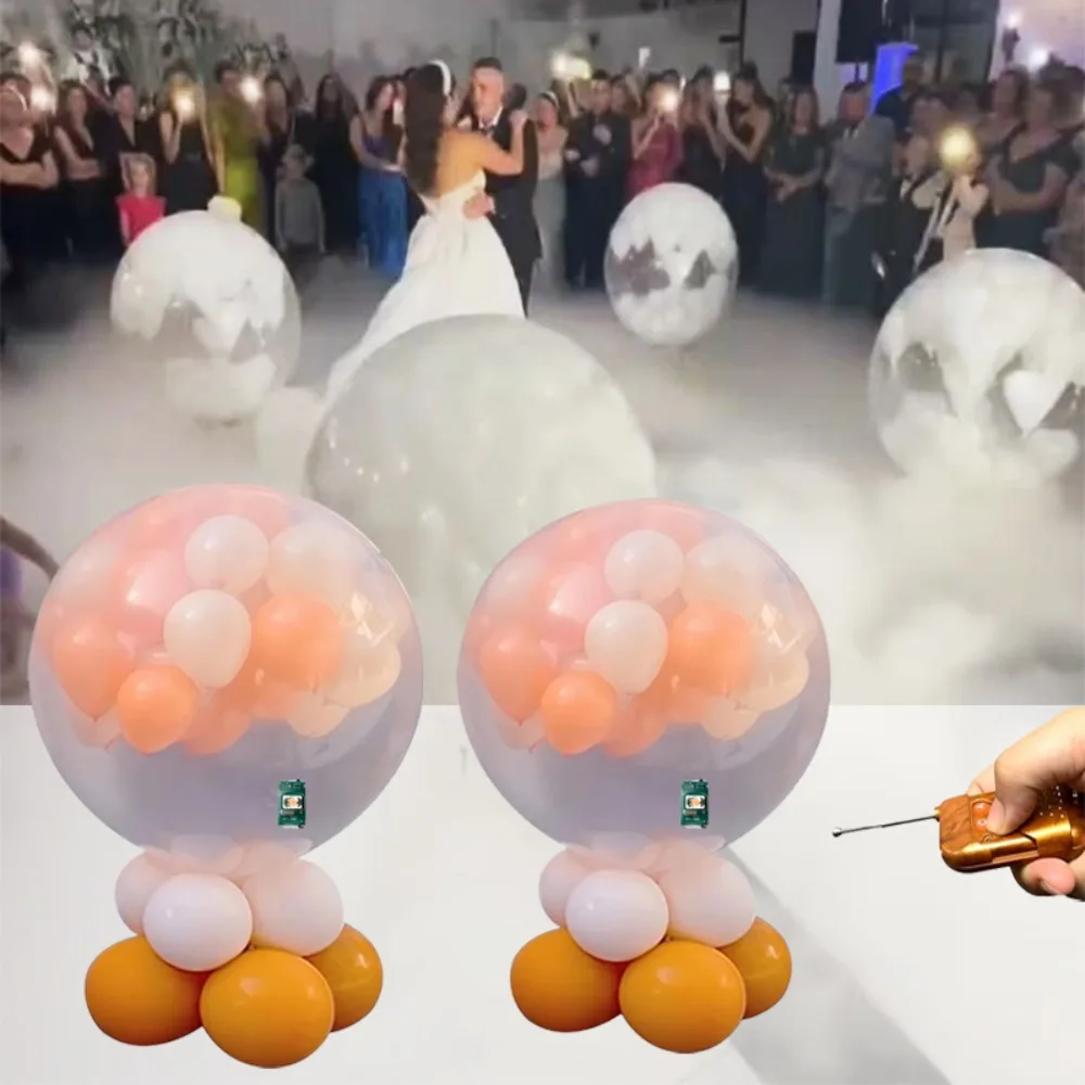 Remote Control Balloon Blaster Machine With   Balloon Suffing Machine for Bride Wedding Decorations