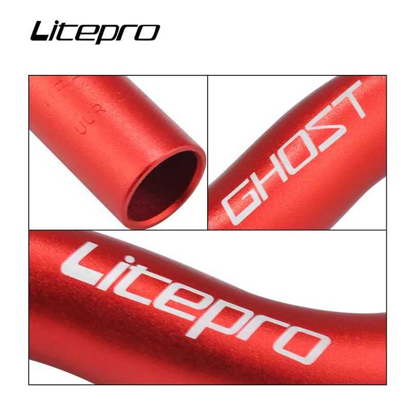 Litepro Bicycle Aluminum Alloy Handlebar 25.4*580MM Bike M-type Comfortable Handlebar For Folding Riding Accessories