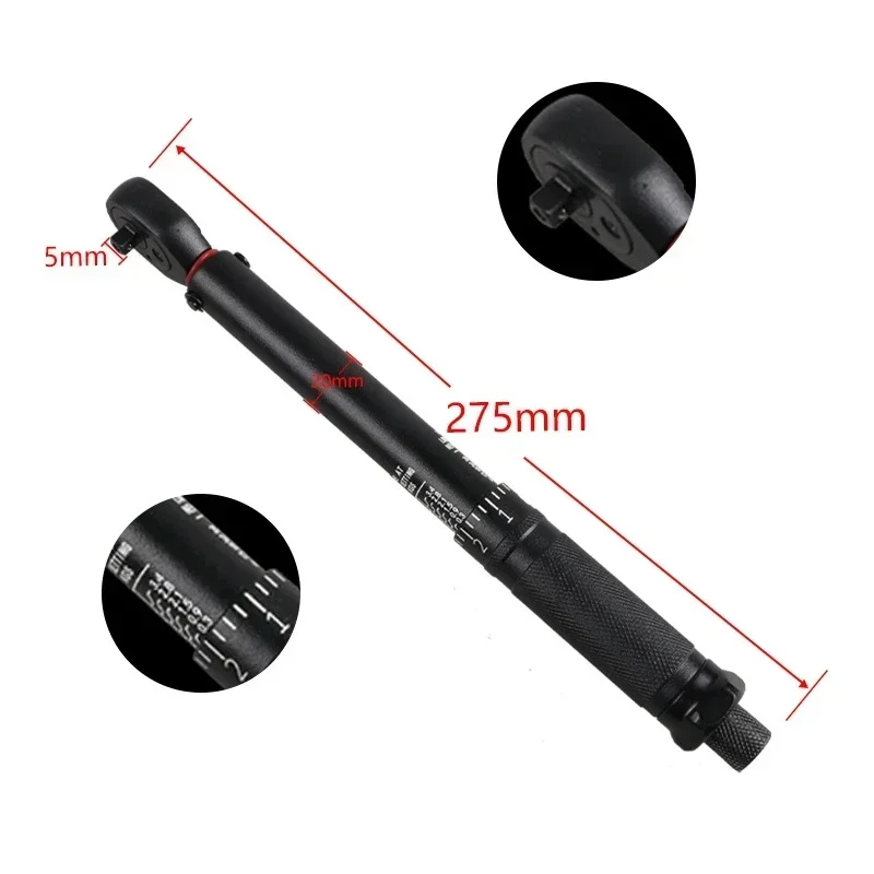 72T Torque Wrench 1/2'' 3/8'' 1/4'' Square Drive Preset Bicycle Torques Key Two-way Ratchet Car Bike Automotive Hand Tools image 5
