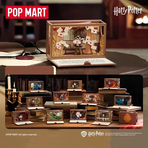 POPMART Harry Potter Hogwarts Biografiska Serie Original Blind Box Leksaker Gissa Väska Mystery Box Anime Figur Ornament Gåva 8 best sales Harry Potter speldosor - №2