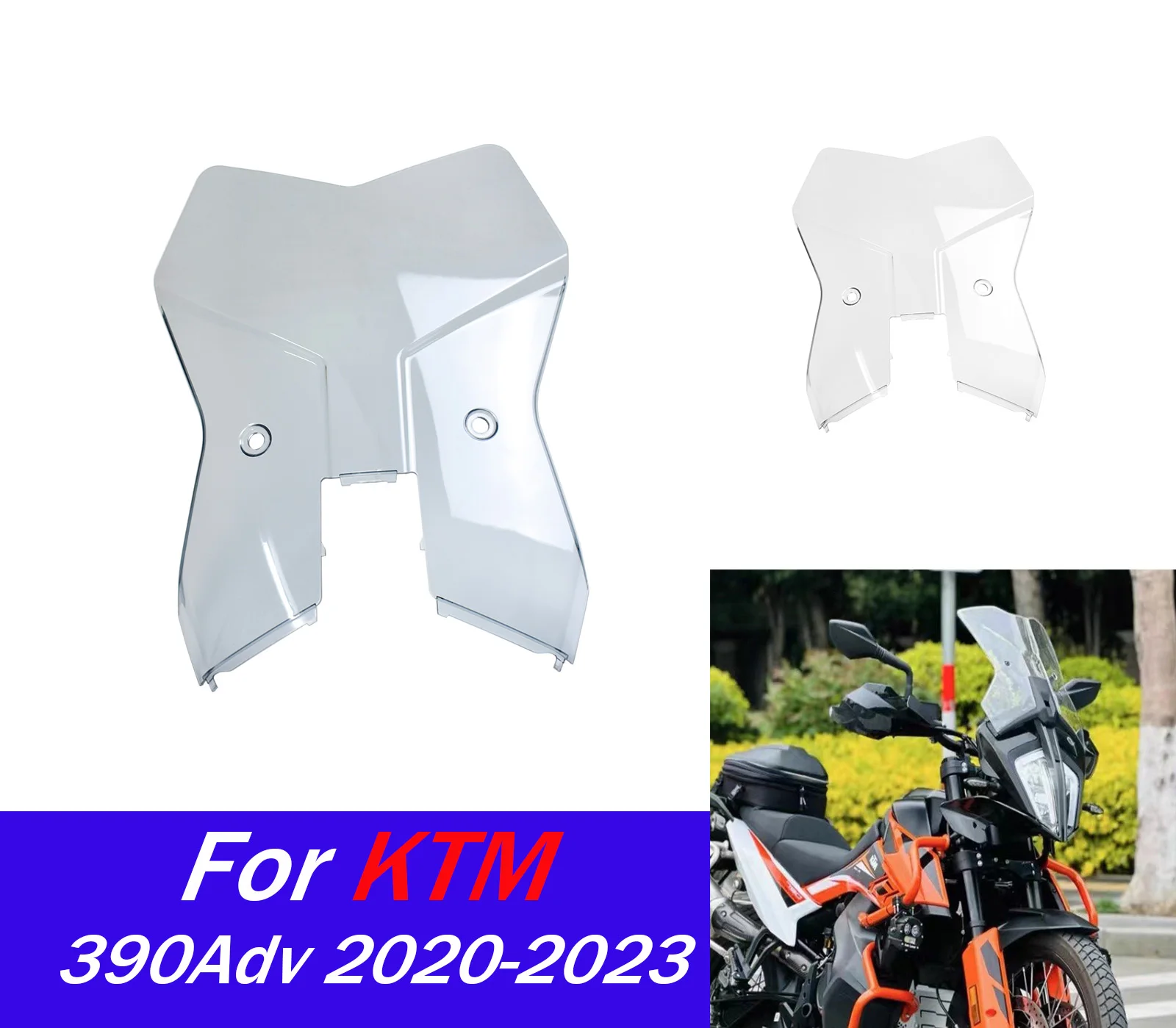 

Дефлекторы лобового стекла мотоцикла для 390 Adventure SW Adv 2019-2023, модель ветрового стекла, аксессуары для переднего ветрового стекла