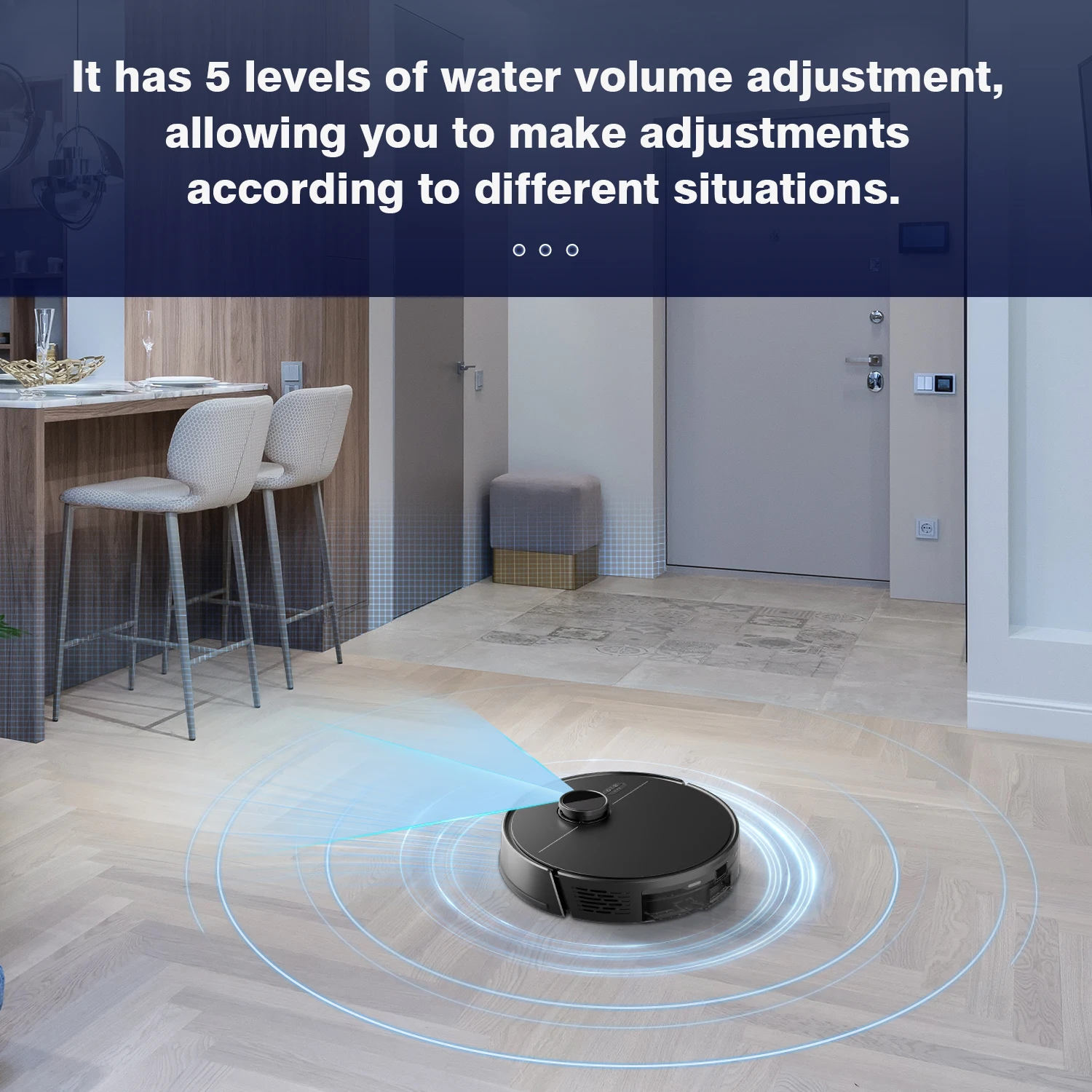 Intelligent Robot Vacuum Cleaner With Self-Emptying Dustbin Remote Control Wet Dry Function Brushless Motor For    Use