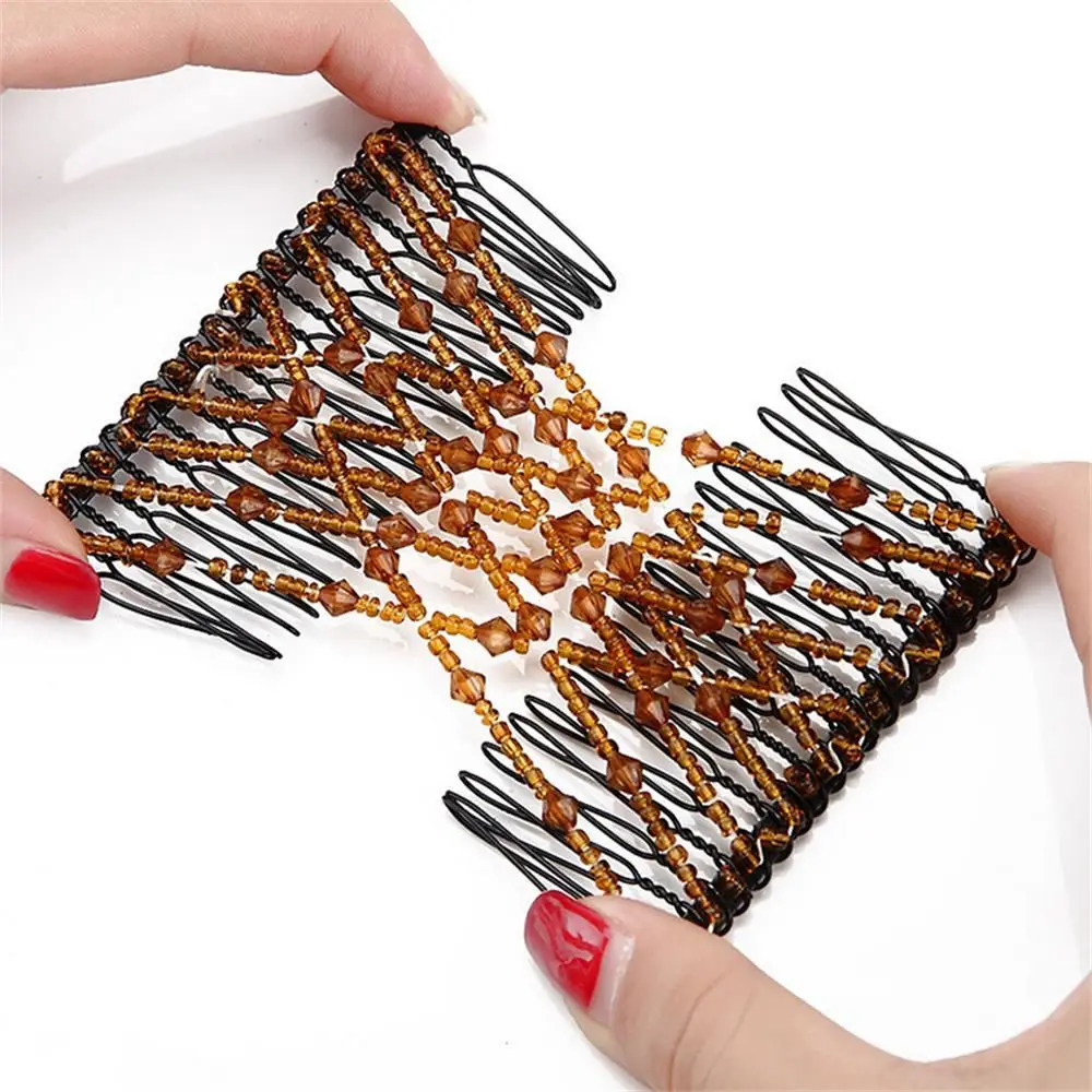 Woman Elastic Magic DIY Toll Vintage Fashion Headband Hair Maker Bun Hair Combs Metal Hairpins Hair Accessories