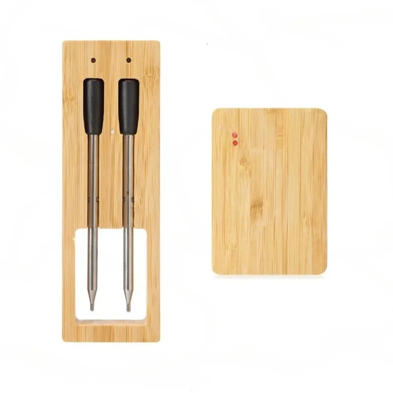 Bluetooth 5.2 Double Needle Temperature Resistant Oven Thermometer Repeater Spacing Food Thermometer BBQ BBQ Smart Home