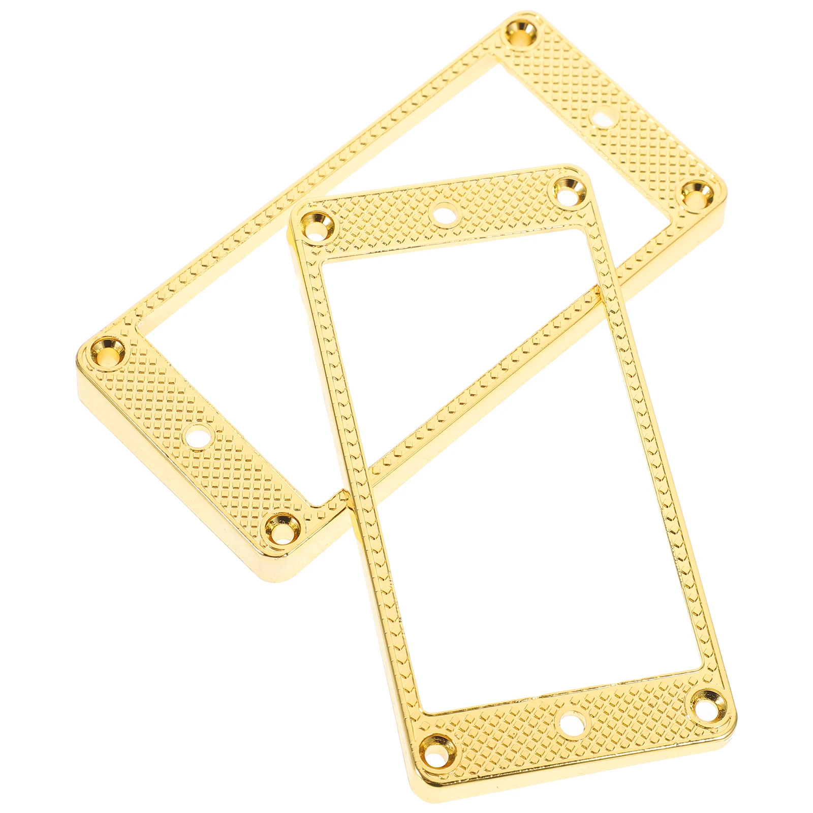 

Golden Metal Outer Plate Curved Pickups Frames Mounting for Electric Guitar R-3