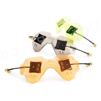 LHCXRC HD 2 V2 5.8GHz 8.4dBi Patch Visor Antenna with 2PCS Stubby LHCP Combo Set for DJI Digital HD FPV Goggles