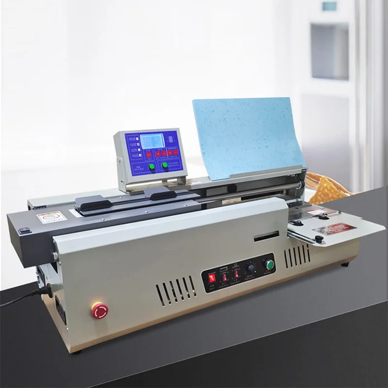 Desktop 320mm A4 Size Automatic Perfect Glue Binder Automatic Book MakingBindingMachine for Office Printing Shop DocumentBinding