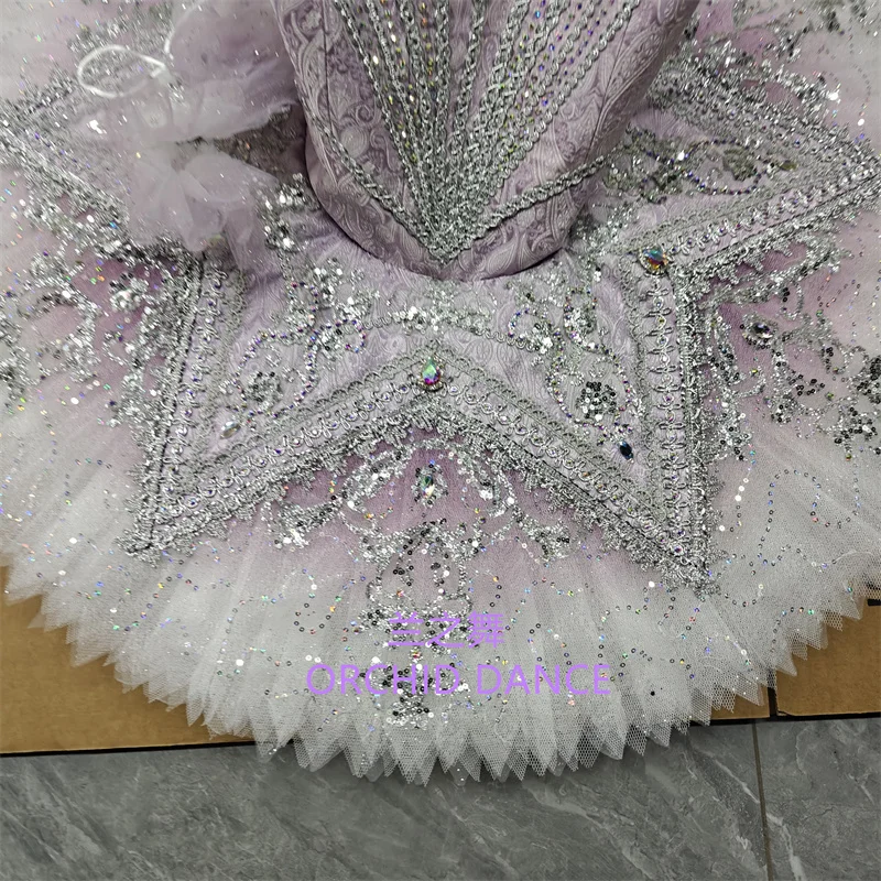 BT01624 Costumi tutu di balletto fata argento lilla per adulti per bambini, ragazze, donne, dimensioni personalizzate professionali