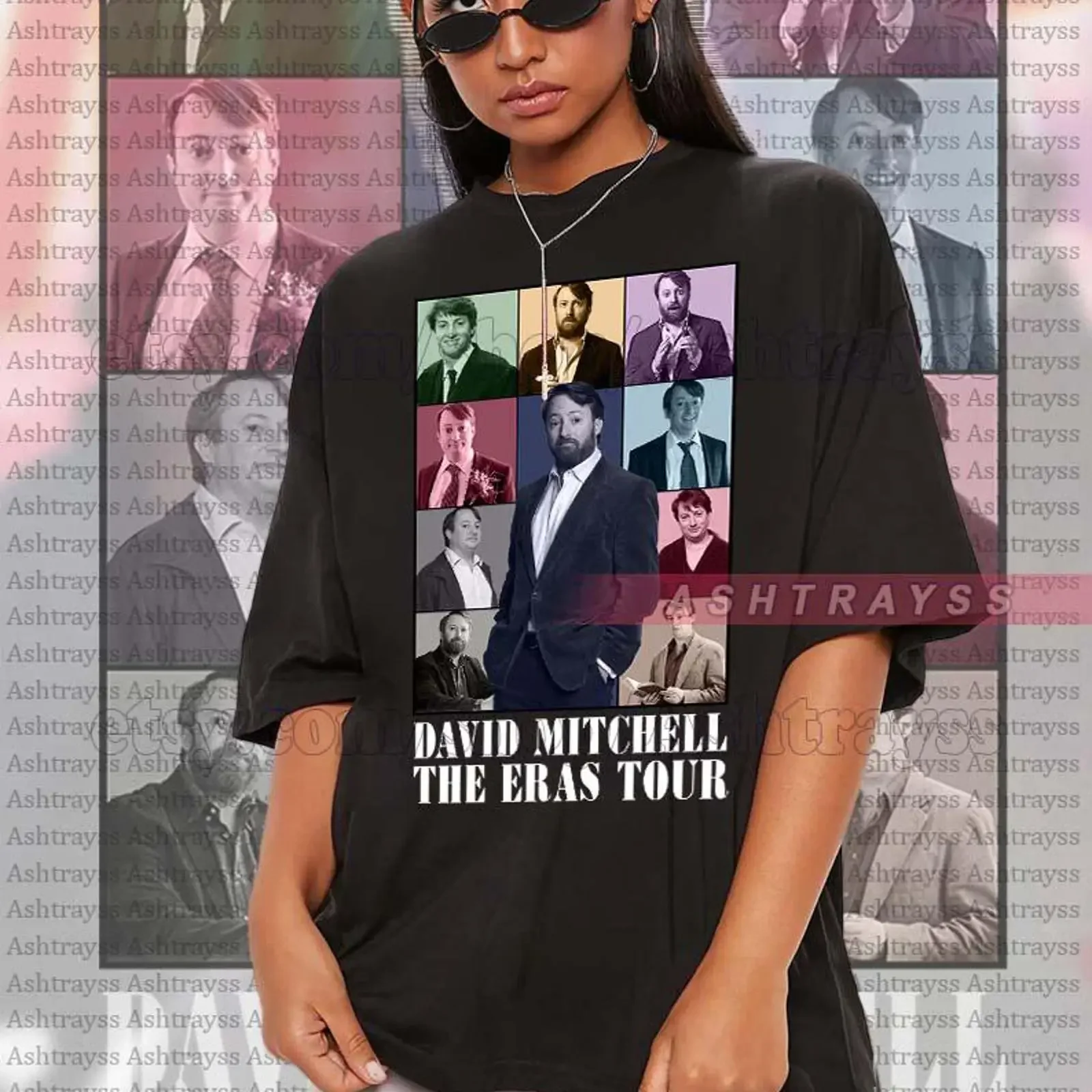David Mitchell comedian Sweater British and actor the eras tour T Shirt SweaT vintage Washed Stretched fashion Casual