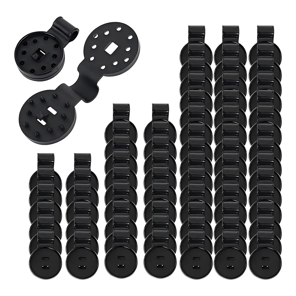 

100 Pcs Shade Cloth Clips 2025 Greenhouse Plastic Fix Clamp Windproof Awning Grip Tarp Clip for Sunshade Net Anti Bird Netting