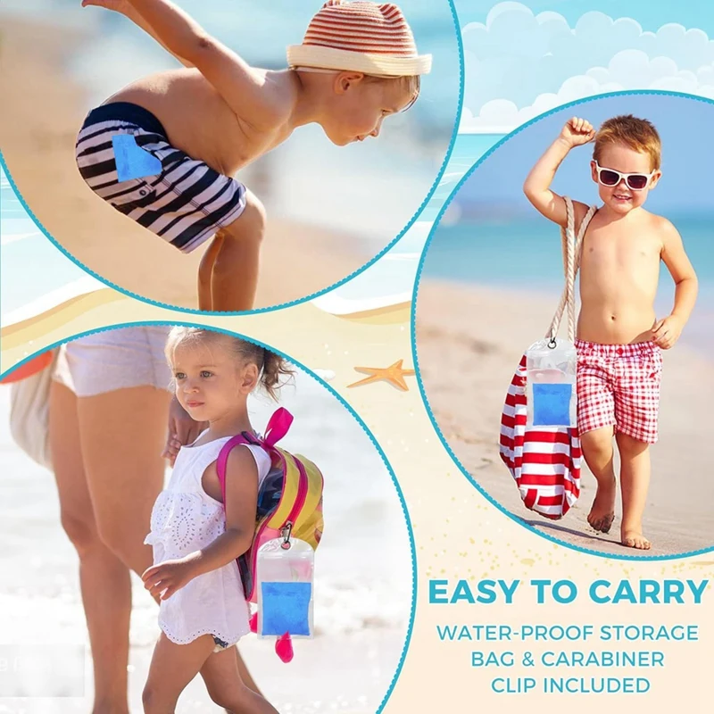 Removedor de arena de playa, bolsa de arena de playa, artefacto de vacaciones en la playa, bolsa removedora de arena, removedor de arena en segundos
