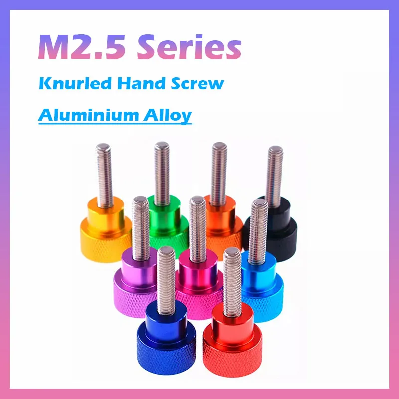 2 шт. M2,5 из алюминиевого сплава + винт с накатанной головкой из нержавеющей стали, красочная ручка для медицинского оборудования 2 шт. M2,5 из алюминиевого сплава + винт с накатанной головкой из нержавеющей стали, красочная ручка для медицинского оборудования