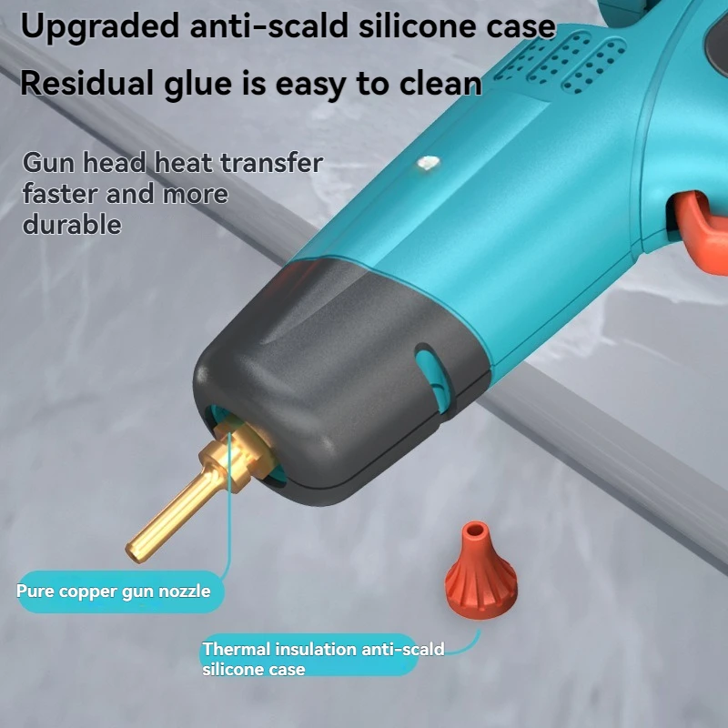 

Перезаряжаемый термоплавкий клей 11 мм клей-карандаш эргономичный триггер беспроводной клеевой пистолет для работы по дереву ткань пластиковый материал DIY
