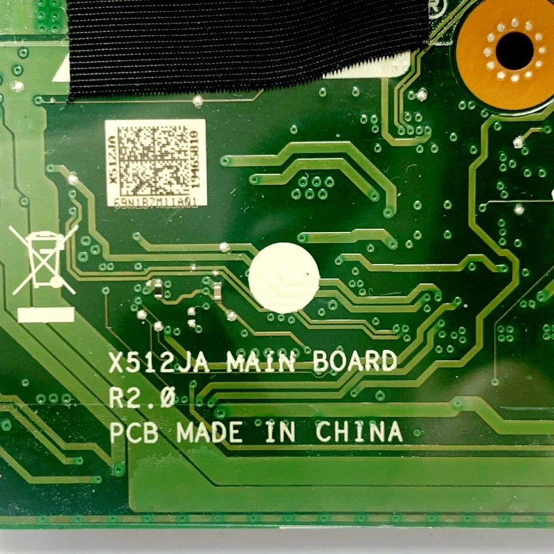 Placa base de alta calidad para ordenador portátil ASUS X512JA, placa base X512JA R2.0 con SRGKG I5-1035G1 CPU 100% completamente probada, funciona bien