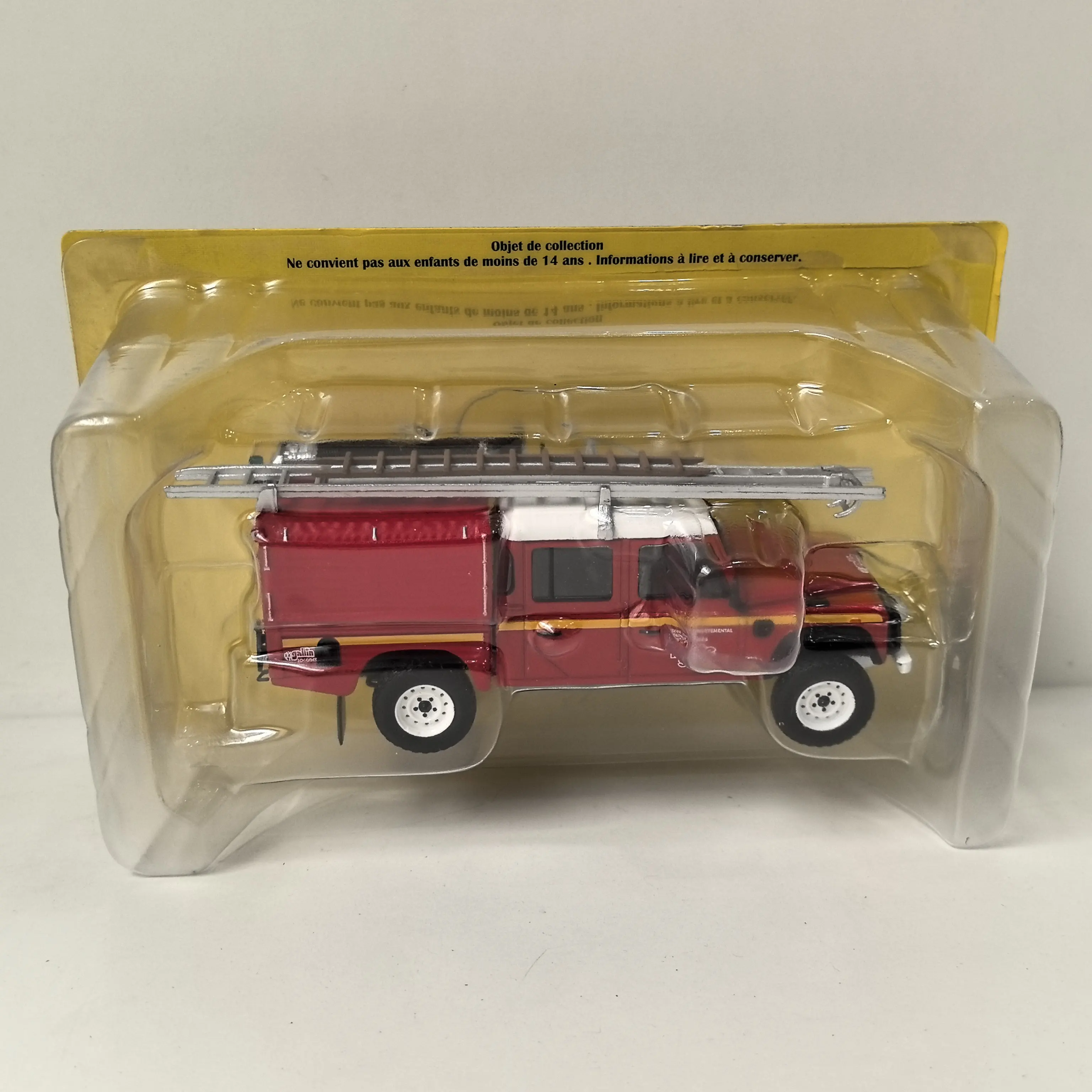 Diecast IXO 1:43 Scale LAND ROVER 130 Fire Engine Alloy Car Model
