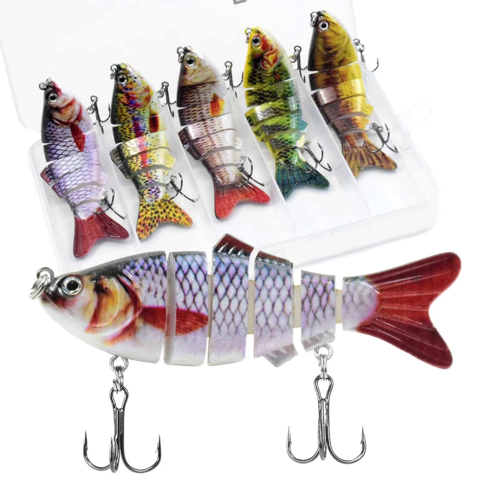 

Fishing Wobbler 4 Inch 6 Multi Joint Segment Swimbait Crankbait Hard Bait Slow 10cm 17g 15g Isca Artificial Lures Fishing Tackle