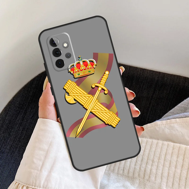 Civil Guard Spanish Flag Case For Samsung Galaxy A51 A71 A52 A72 A12 A22 A32 A42 A50 A70 A21S A52S Phone Cover
