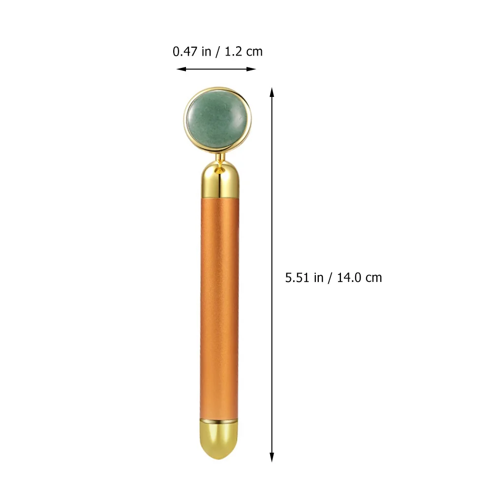 جهاز تدليك كهربائي للوجه باللون الذهبي لشد البشرة ومضاد للتعب والاسترخاء العين