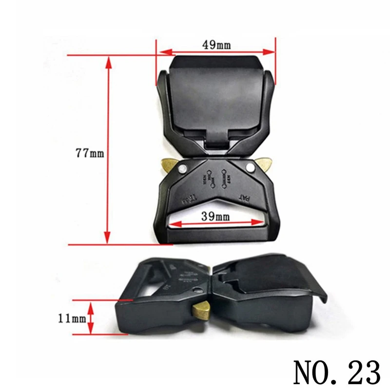 Quick Release Tactical Belt Buckle Heavy Duty Metal Buckle for 1.5" Webbing Strong Safety Men's Belt Military Work Belt Buckle view 5