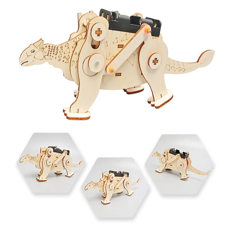 DIY Ankylosaurus Dinosaur Making Invention Handmade Materials Assembling Dinosaur Model Puzzle Learning Toys