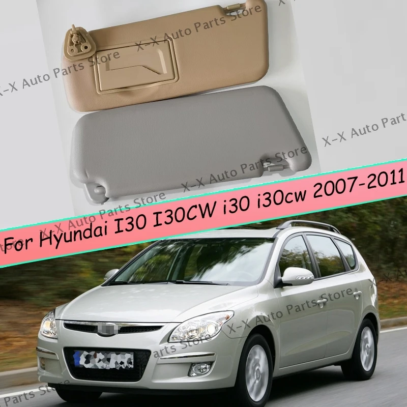 For Hyundai I30 I30CW 2007 2008 2009 2010 2011 Left Driver and Right Passenger Side Car Sun Visor Inside Sunshade