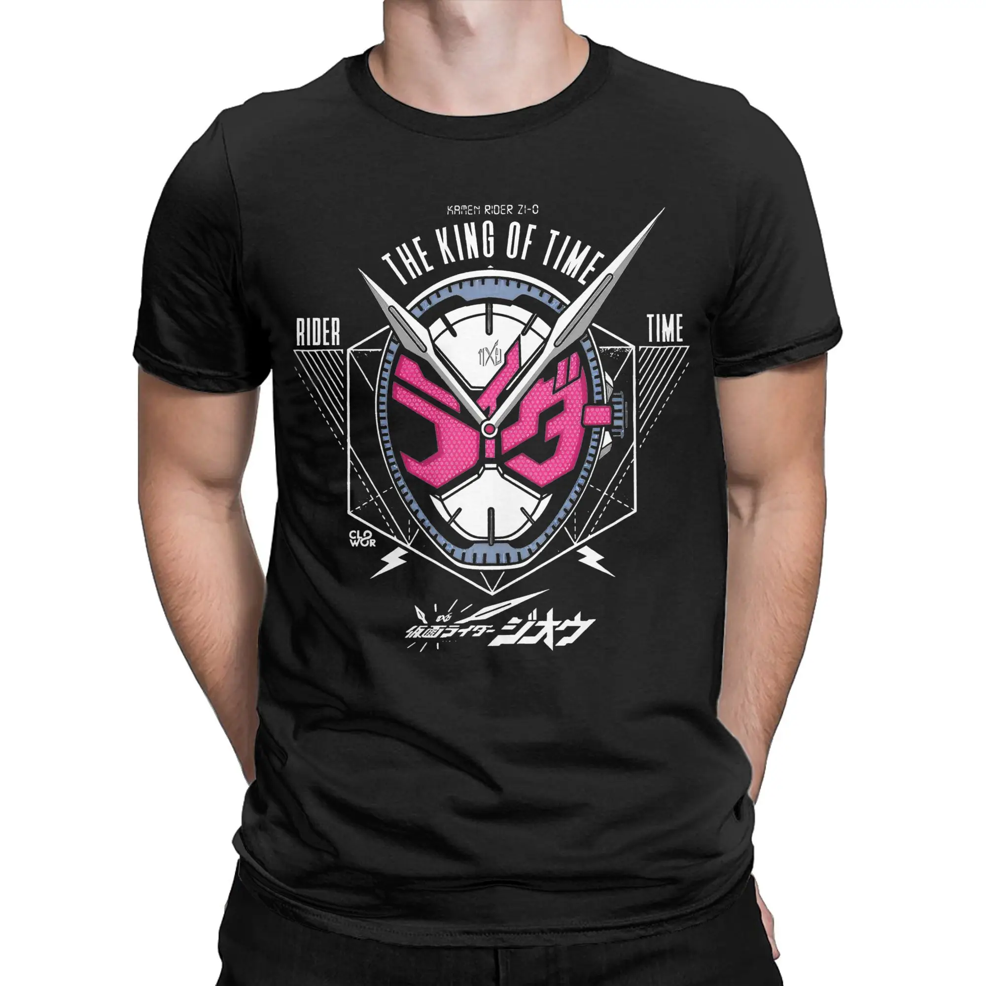 Kamen Rider Zi-o - King of Time คลาสสิก T เสื้อผ้าฝ้ายเสื้อผ้าสบายๆแขนสั้น O คอ Tees Original เสื้อยืด