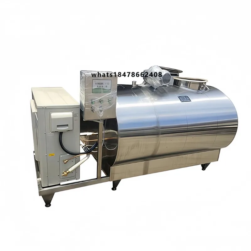 Customized Horizontal Cooling Milk Tank for Food Processing Dairy Yogurt Making Milk Juice Processing