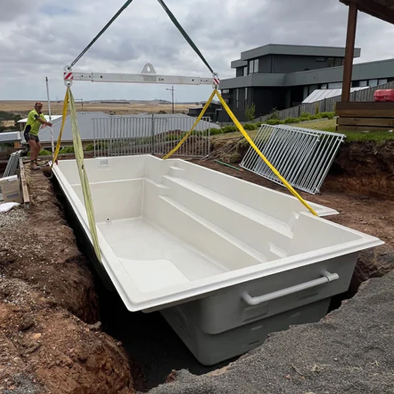 40FT Container Pool 20FT Prefab Inground Pool Shipping Container Above Ground with Glass Window Spa Jets