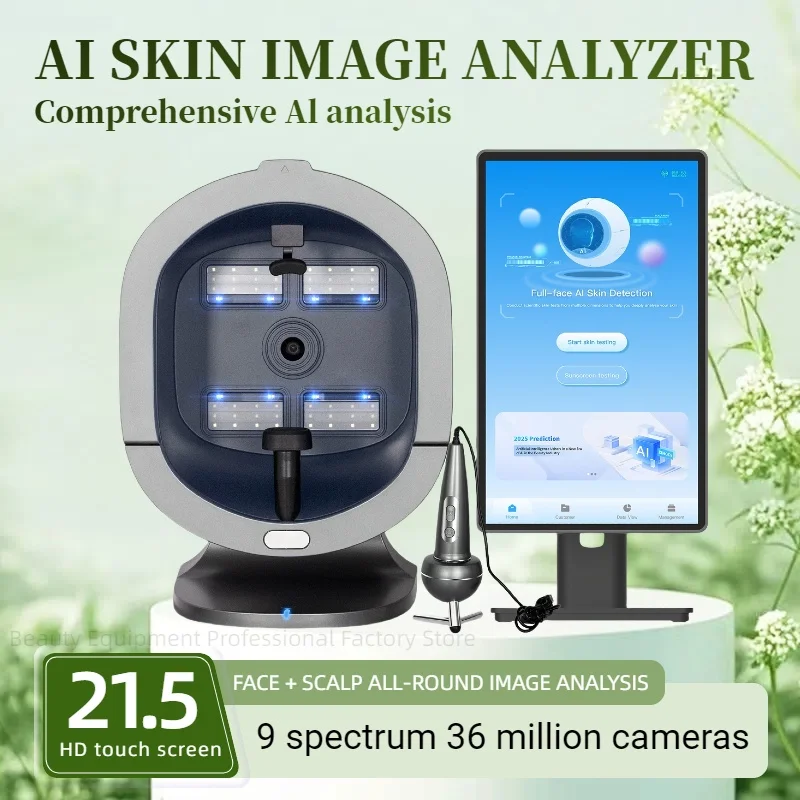 Portable 3D AI Scanner Camera Device Facial Test Skin Face Analysis Machine Skin Analyzer Machine Faling AI Skin Analyzer