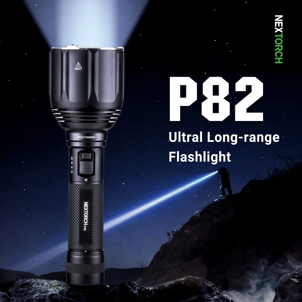 1100 Meter 1200 Lumen Hunting Torch Set Linternas Nextorch P82 Super Long Distance for Searching Hunting Tactical Flashlight