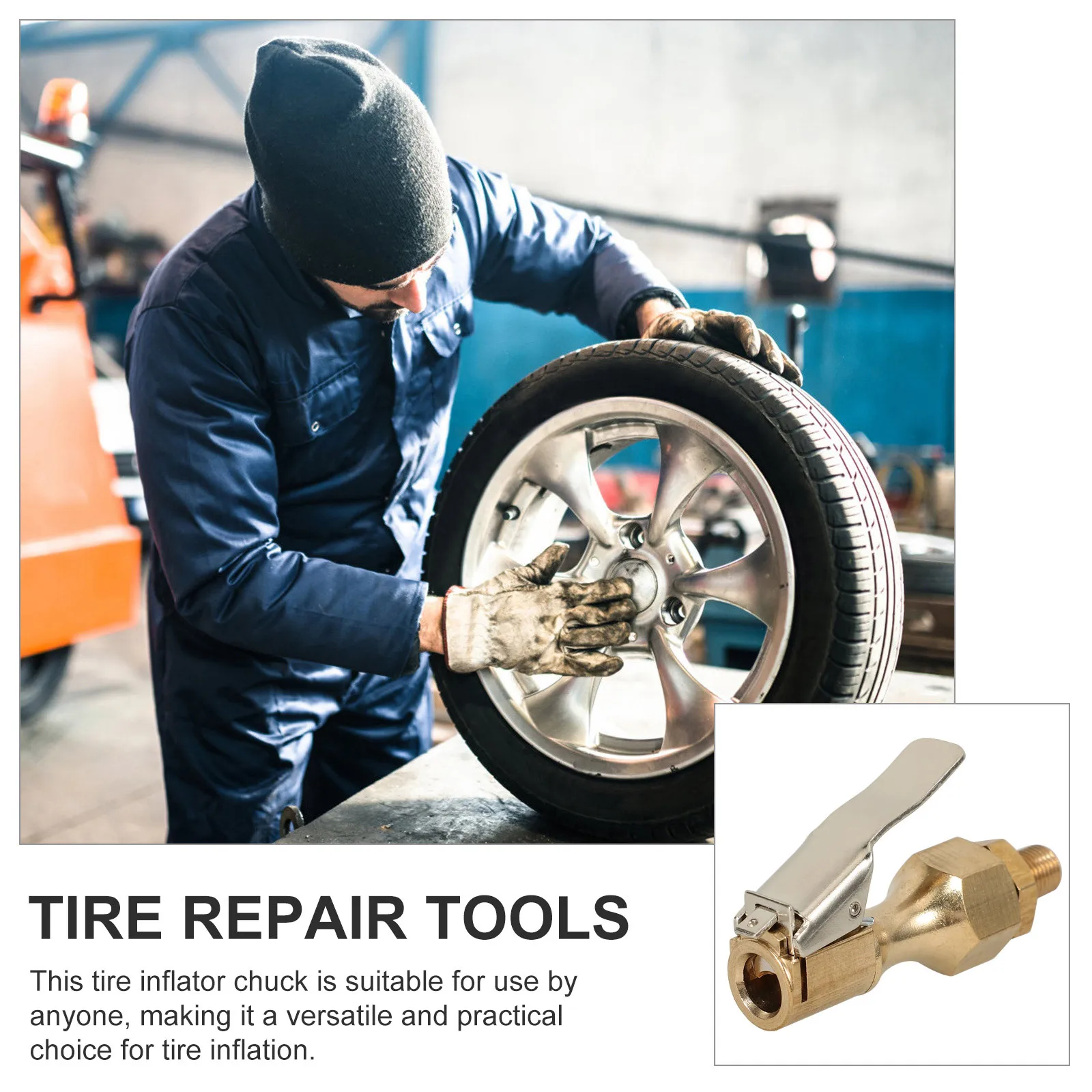 

2Pcs Locking Air Chuck Premium Copper Tire Chuck for Fast Inflation on Cars Motorcycles Bikes Trucks Universal Fit